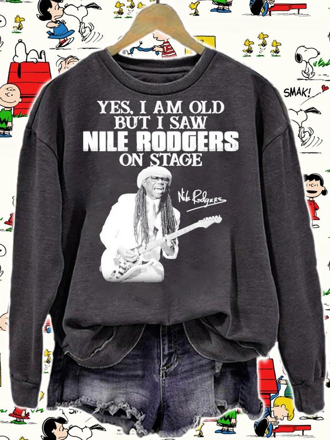 Yes I am old but I saw Nile Rodgers on stage signature shirt