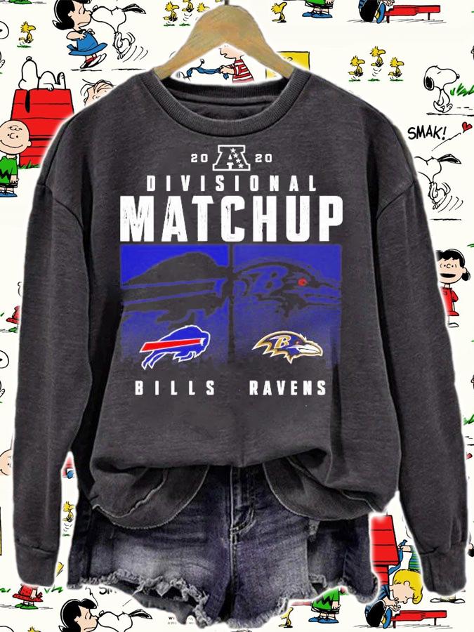 2020 NFL Playoffs Divisional Matchup Bills and Ravens shirt
