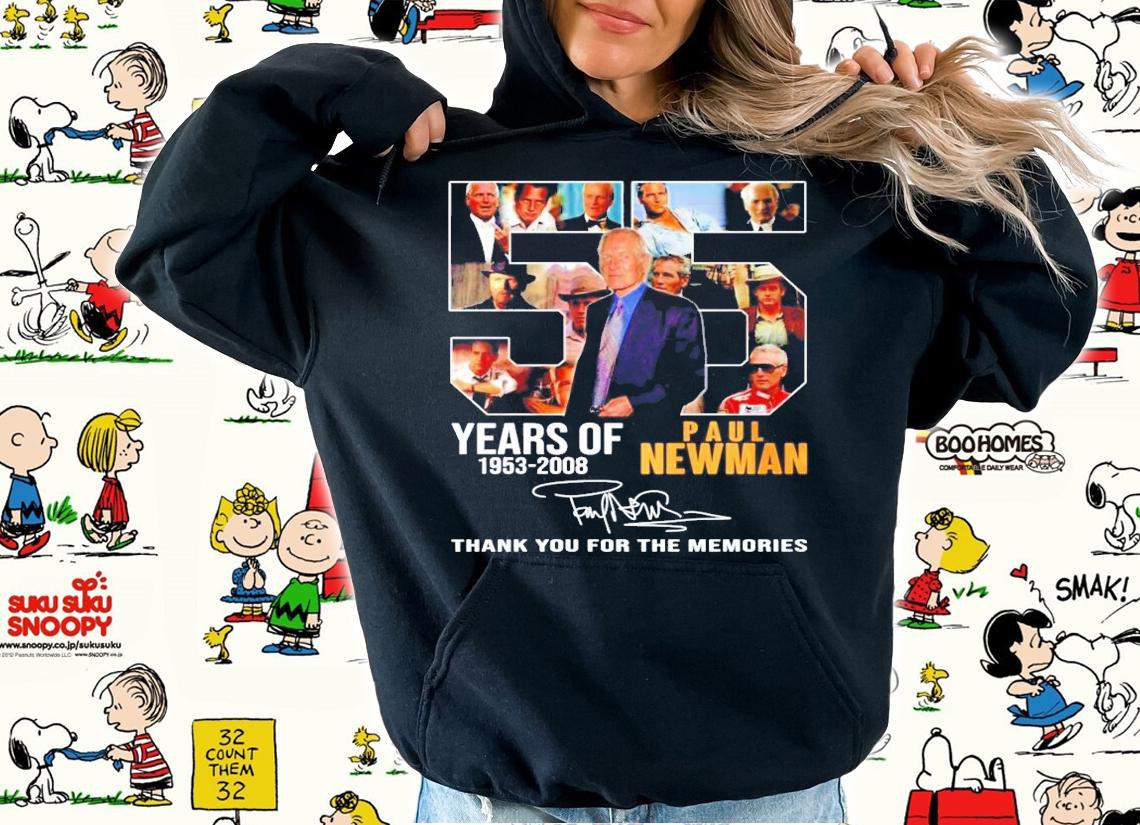 55 years of 1953-2008 Paul Newman signature shirt