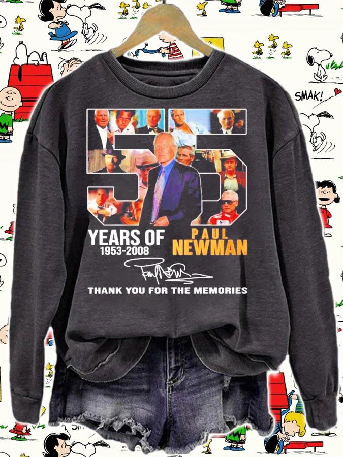 55 years of 1953-2008 Paul Newman signature shirt