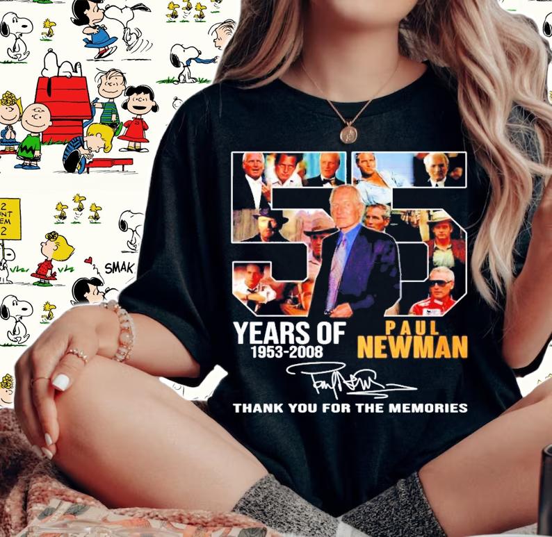 55 years of 1953-2008 Paul Newman signature shirt