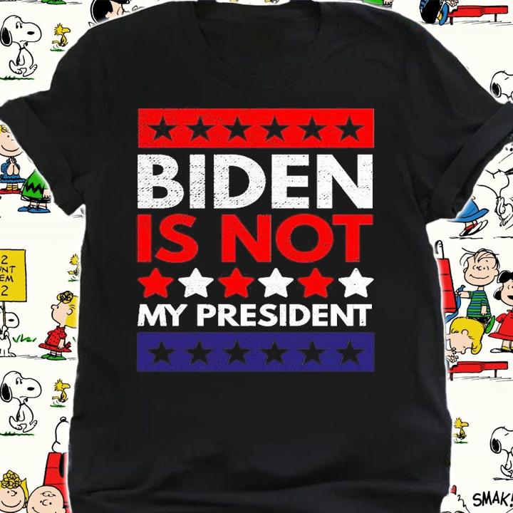 Biden Is Not My President USA FlagT-shirt shirt