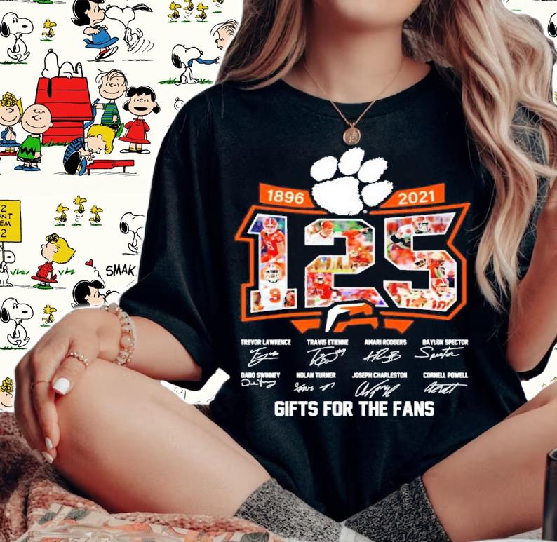Clemson Tigers football 125 1896-2021 gifts for the fans shirt woman shirt
