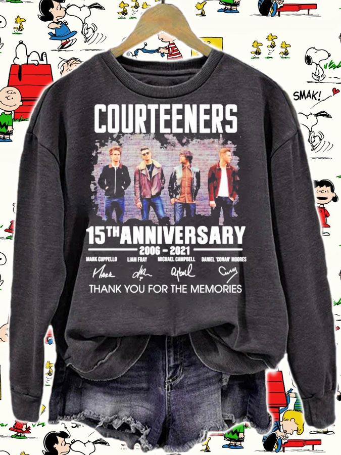 Courteeners 15th anniversary 2006-2021 signatures shirt