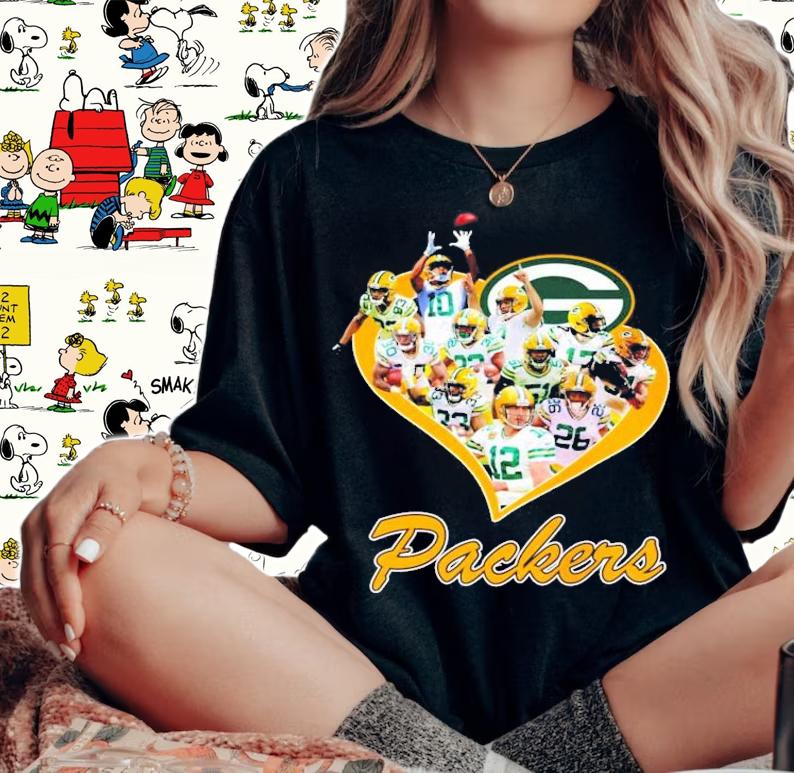 Green Bay Packers heart Champions shirt woman shirt