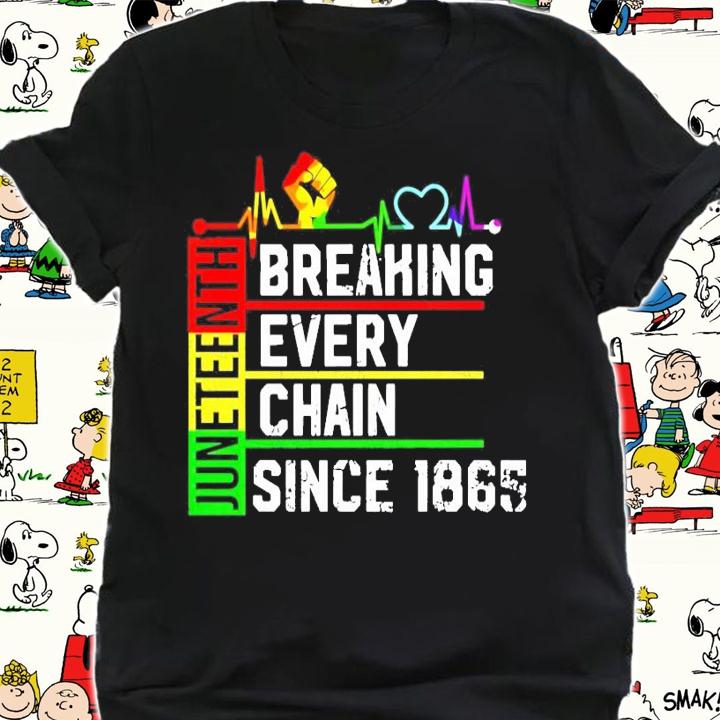 Juneteenth Breaking Every Chain since 1865 shirt shirt