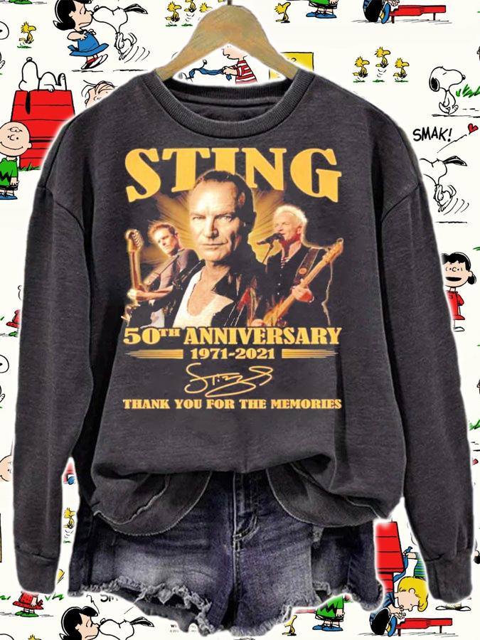 Official Sting 50th anniversary 1971-2021 thank you for the memories shirt sweatshirt