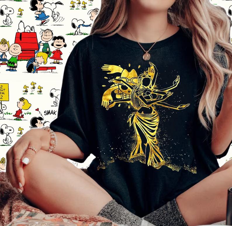 One Piece Nico Robin Pirates logo T-shirt woman shirt