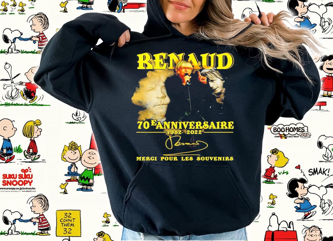 Renaud 70e anniversaire 1952-2022 signature shirt