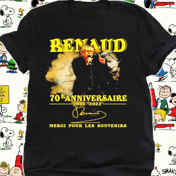 Renaud 70e anniversaire 1952-2022 signature shirt