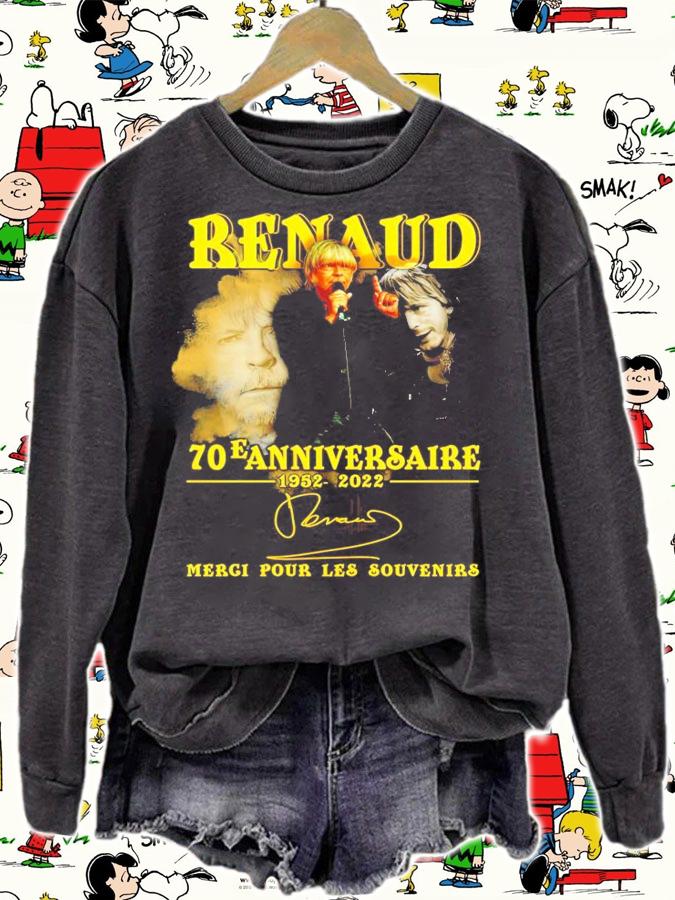Renaud 70e anniversaire 1952-2022 signature shirt