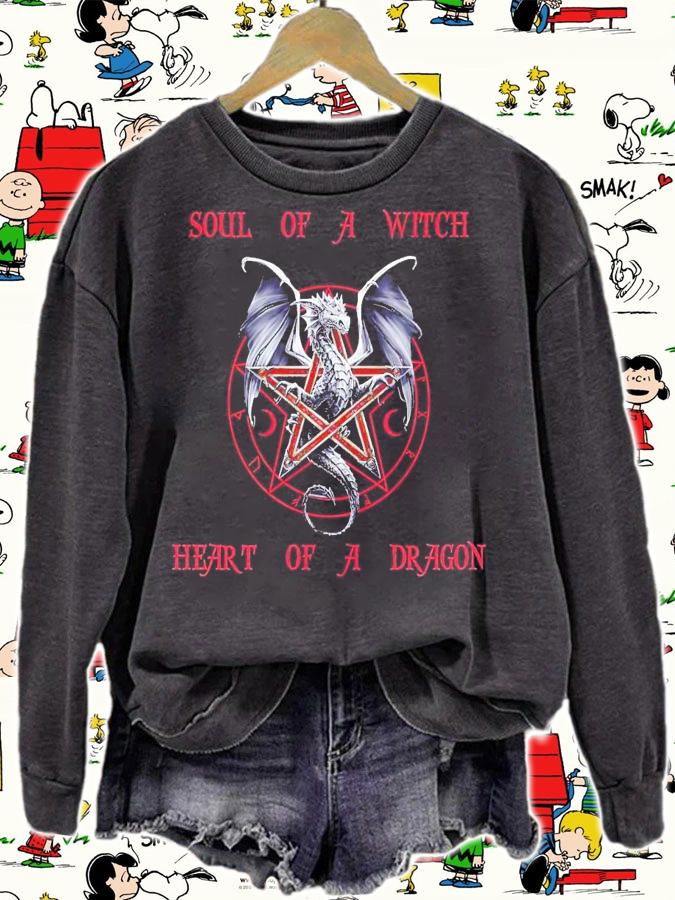 Soul of a witch heart of a Dragon shirt sweatshirt