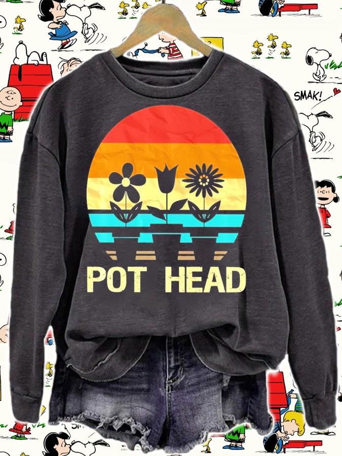 Succulent Gardens Planter Pot Head vintage shirt sweatshirt