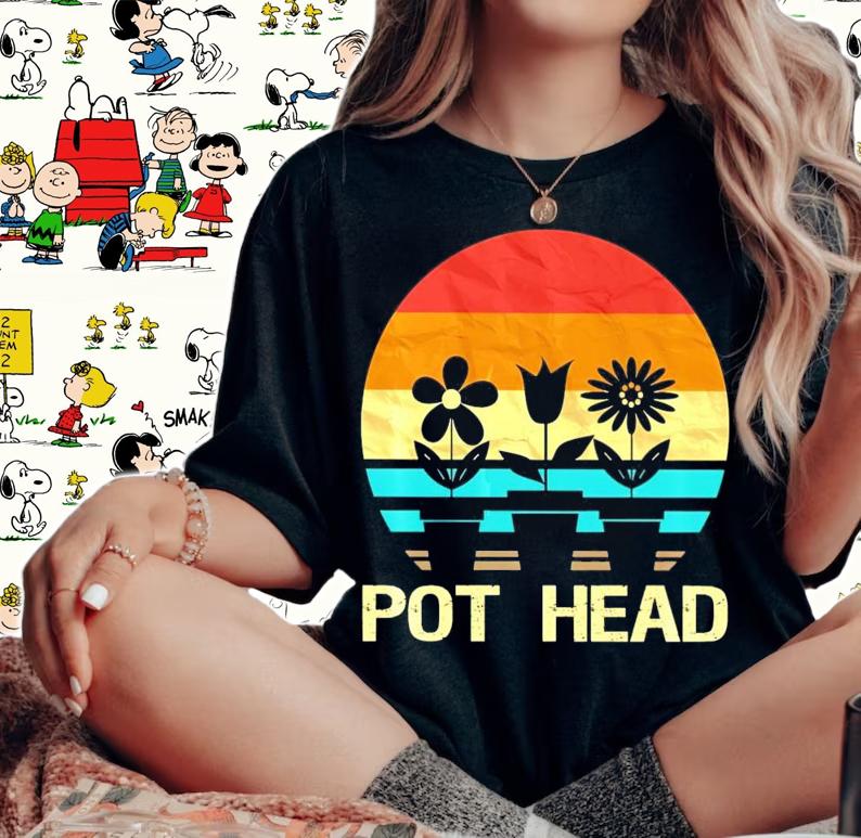 Succulent Gardens Planter Pot Head vintage shirt woman shirt