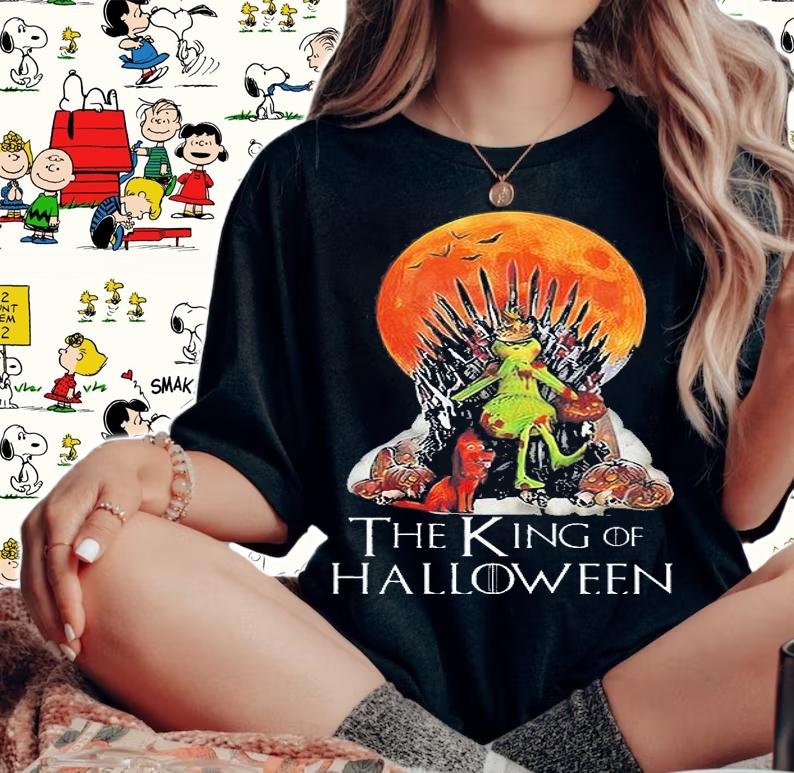 The Grinch and dog The King Of Halloween Villains shirt woman shirt