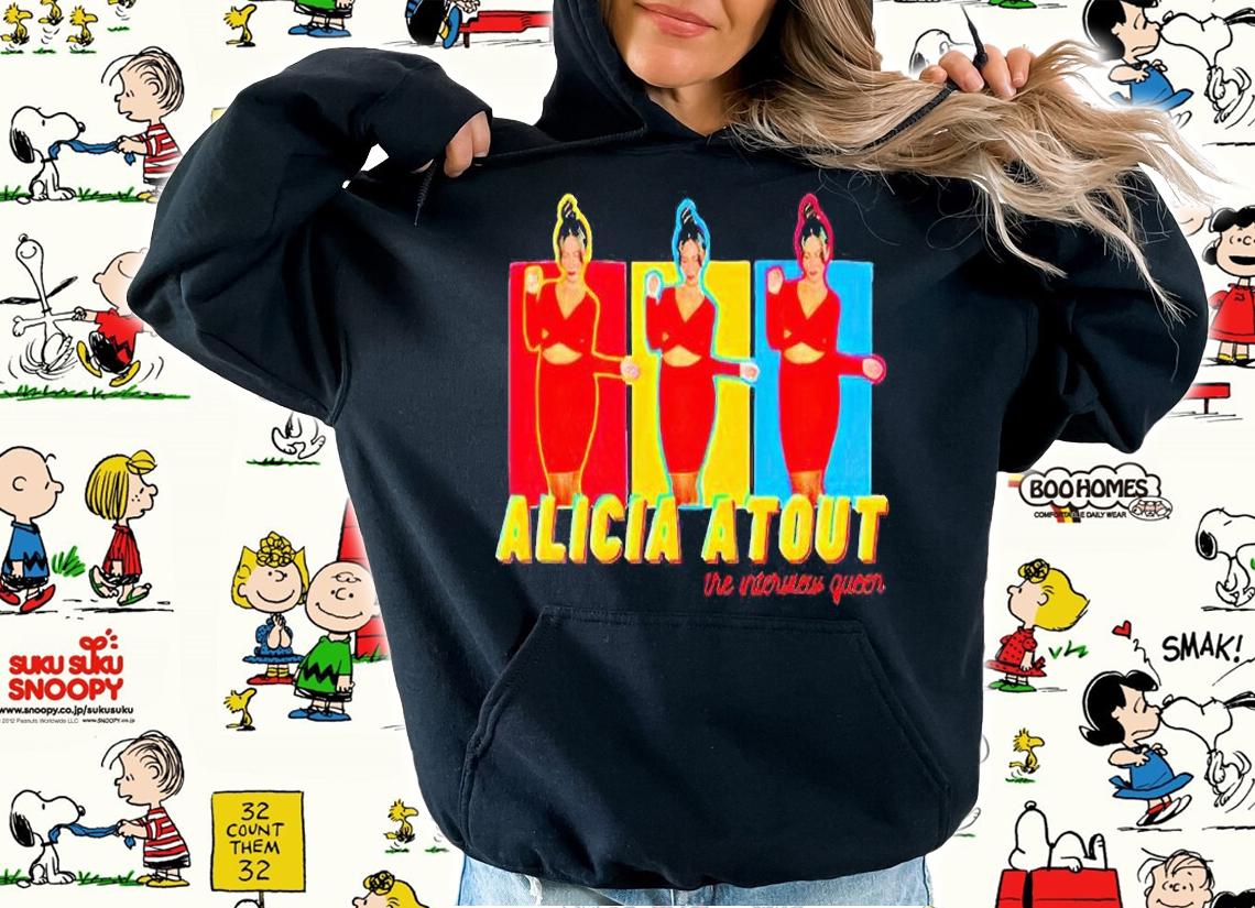 Alicia Atout Seeing Triple Queens interview t-shirt
