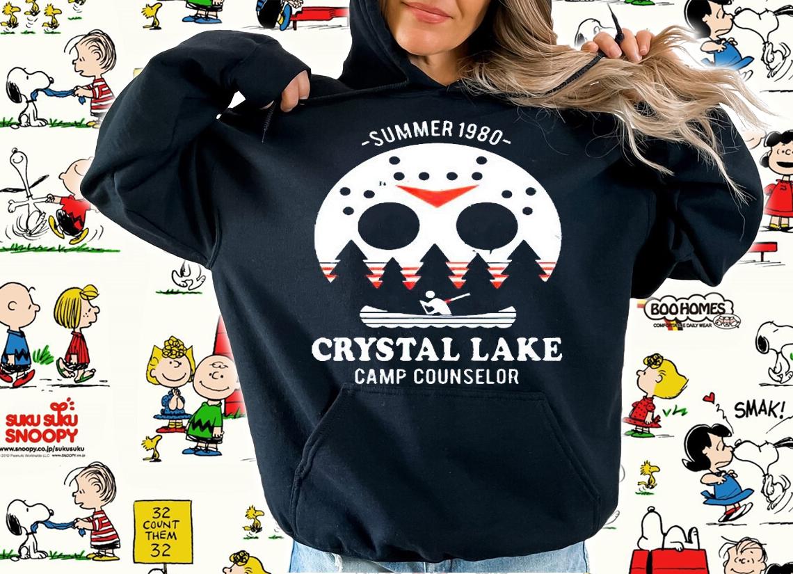 Summer 1980 Crystal Lake Camp Counselor Jason Friday The 13th Halloween T-shirt hoodie