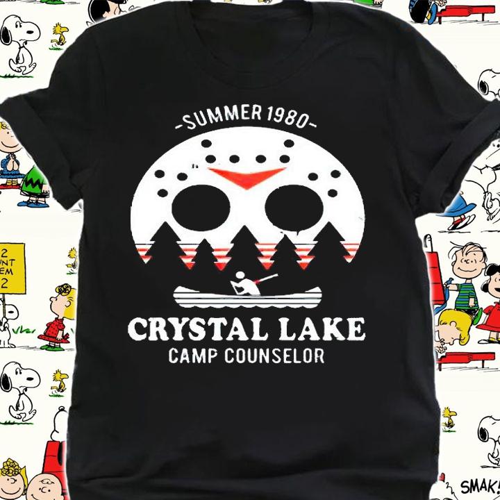 Summer 1980 Crystal Lake Camp Counselor Jason Friday The 13th Halloween T-shirt shirt