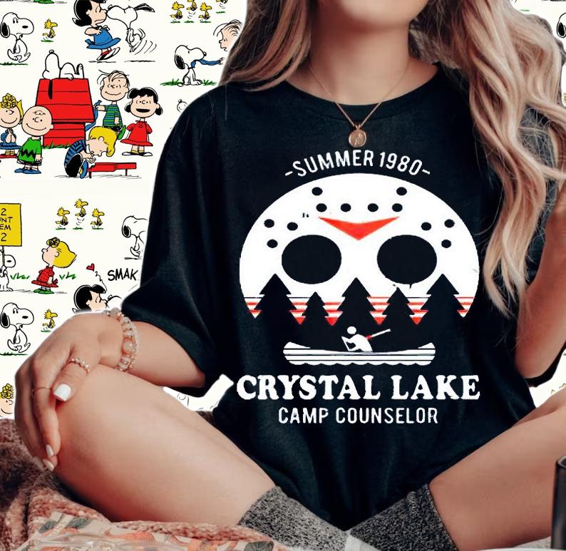 Summer 1980 Crystal Lake Camp Counselor Jason Friday The 13th Halloween T-shirt woman shirt