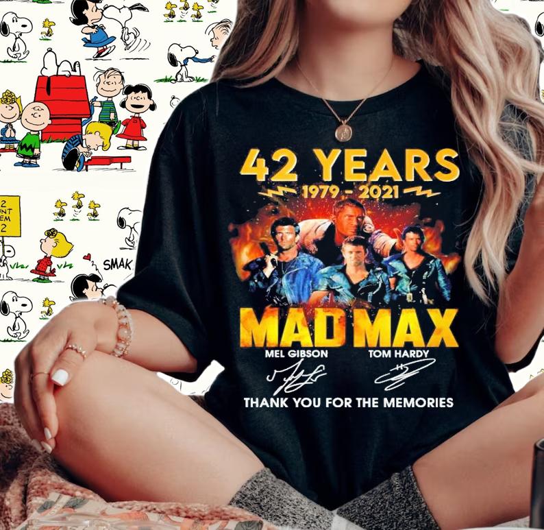 42 years 1979 2021 Mad Max thank you for the memories shirt woman shirt