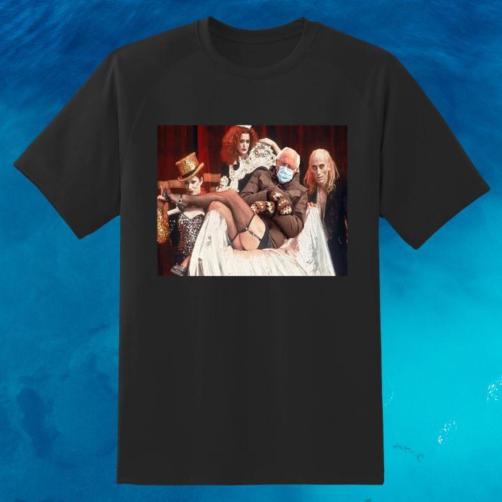 Rocky Horror Picture Show Bernie Sanders Mittens T-Shirt Funny Meme Tee for Fans