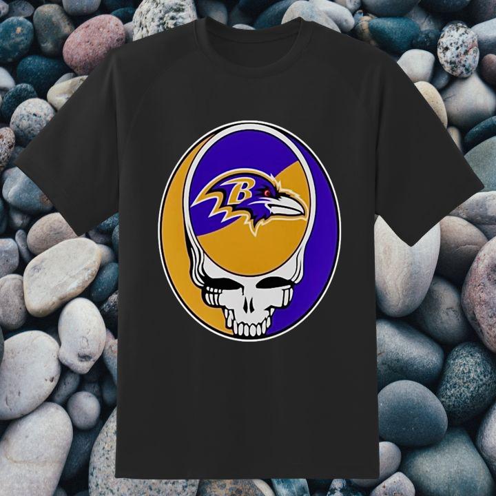 Official Baltimore Ravens Grateful Dead Steal Your Face T-Shirt
