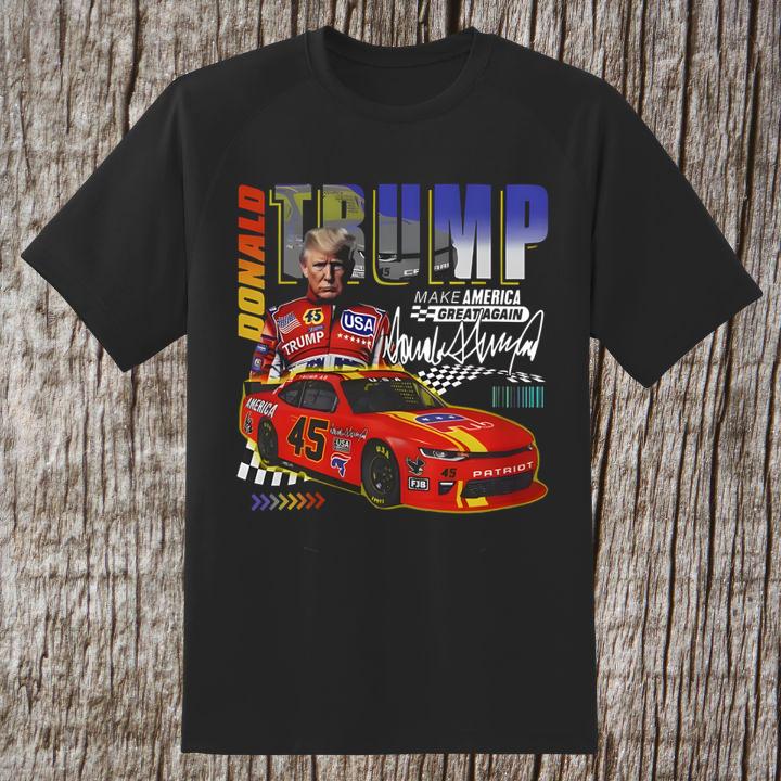 Donald Trump Daytona 500 Nascar 2025 Make America Great Racing Again Signature Shirt