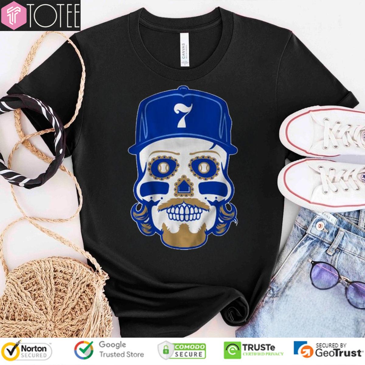 Bobby Witt Jr. Sugar Skull Kansas City Royals T-Shirt