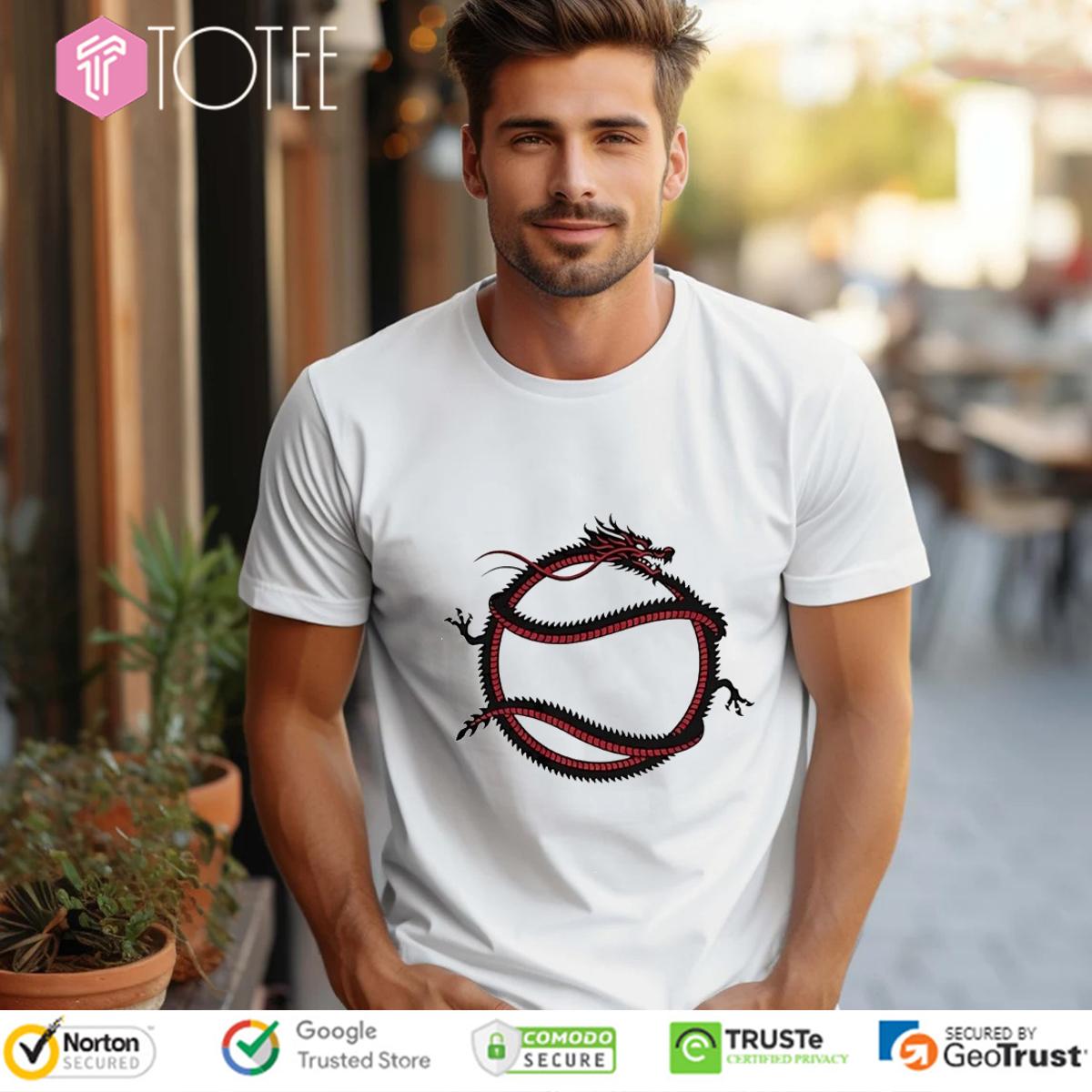Funny Dragon x Softball T-Shirt