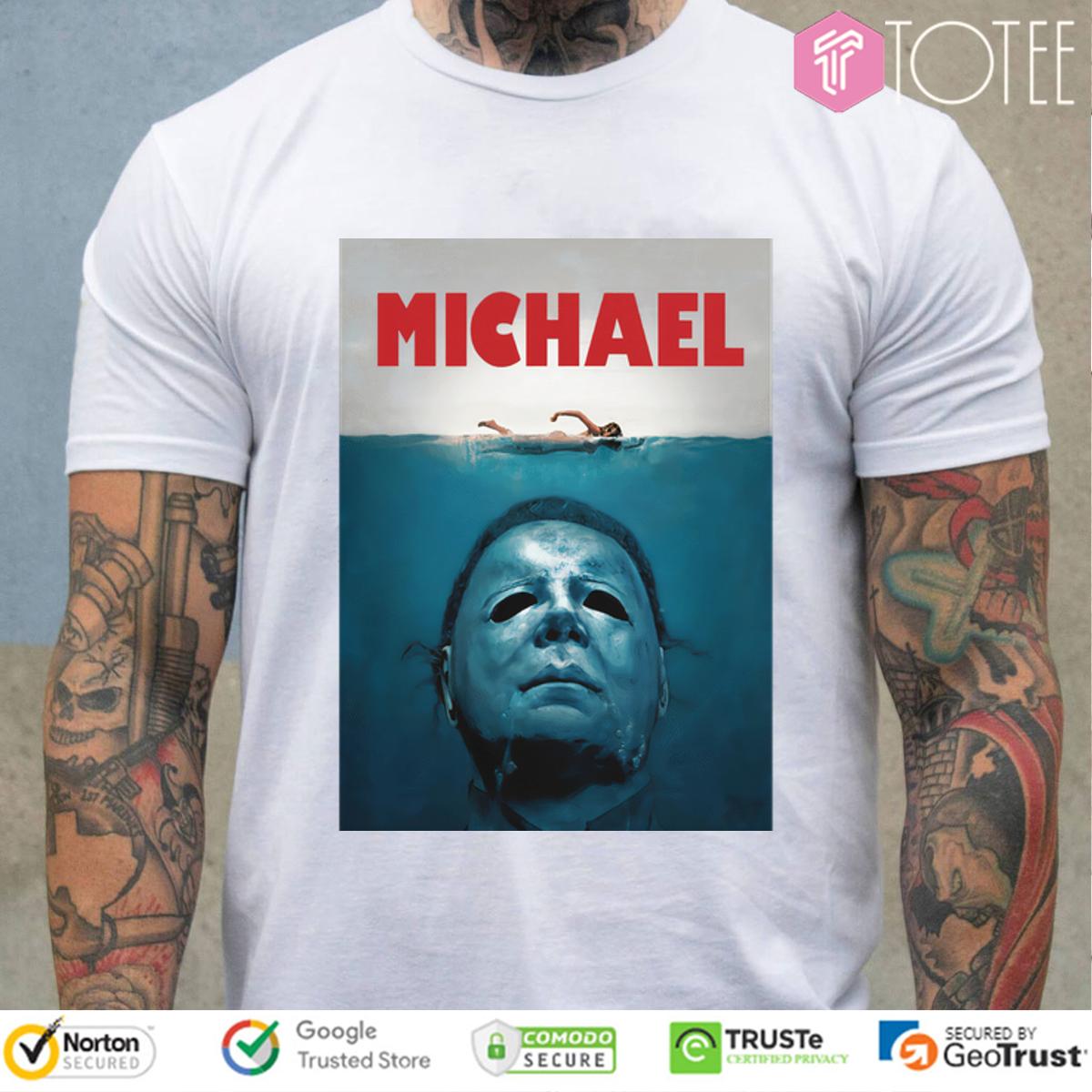 Myers And Jaws T Shirt: Ultimate Halloween Look