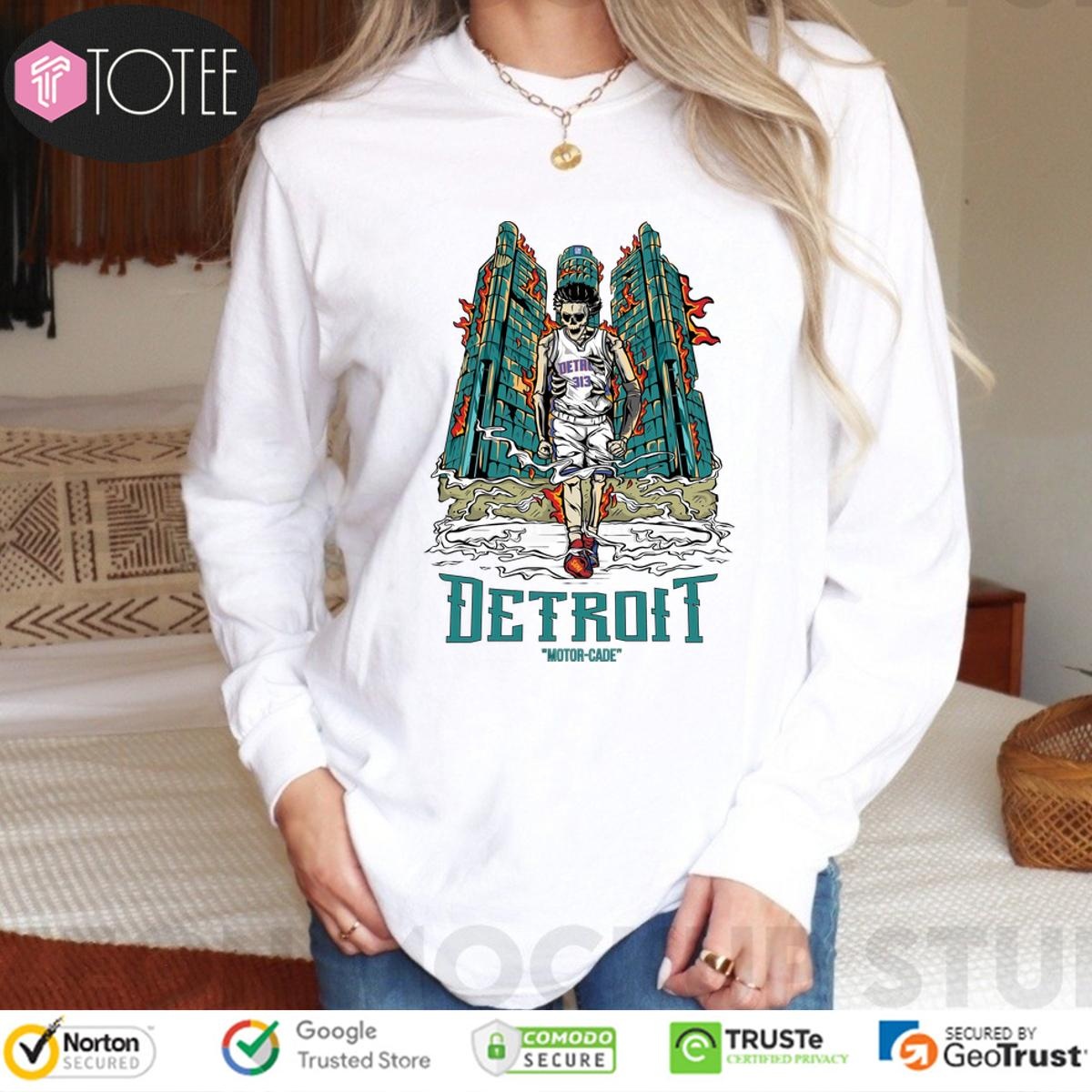 Skull Cade Cunningham Detroit Motor Cade Long Sleeve