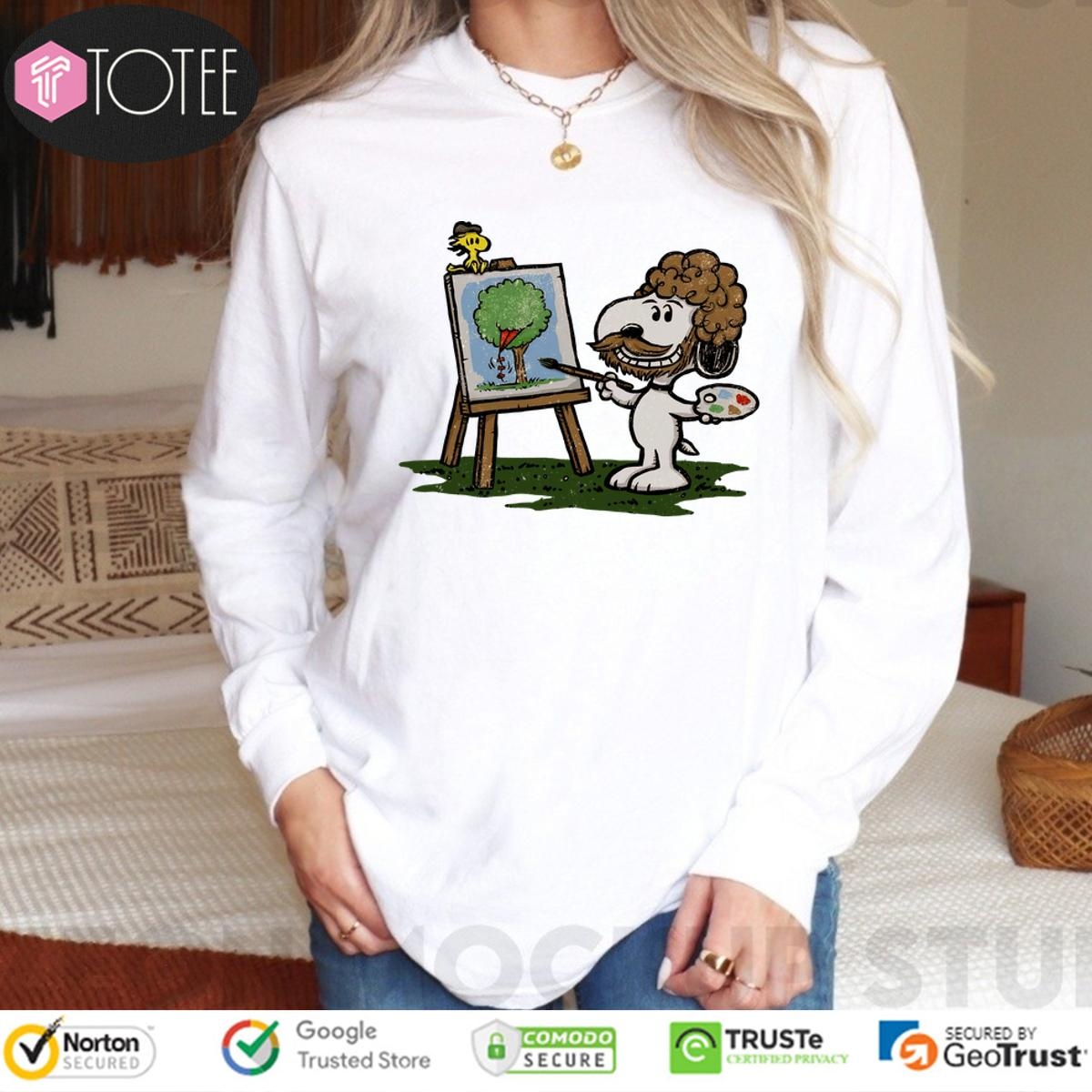 Snoopy Painter Dog Ross Long Sleeve