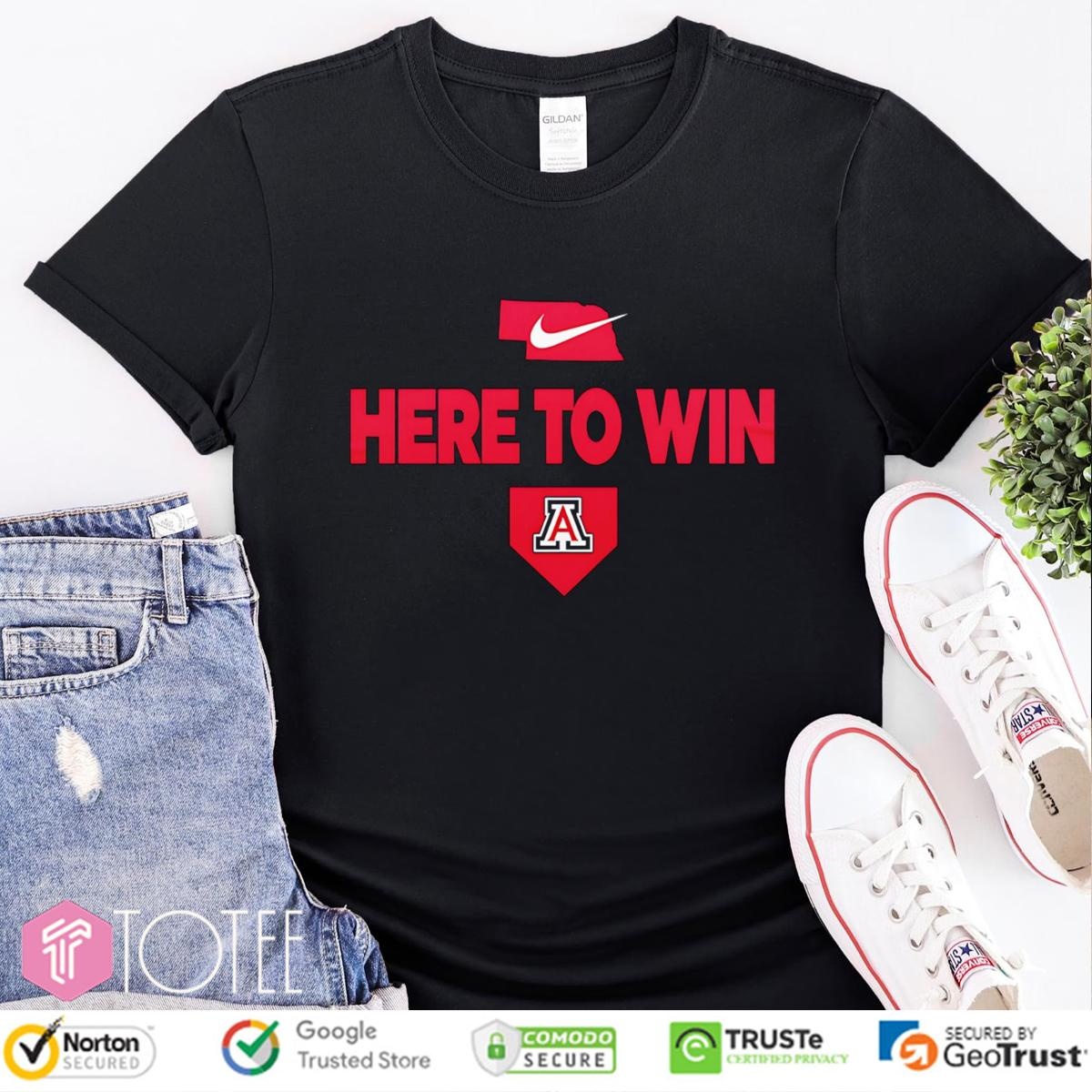 2025 Here To Win Arizona Baseball T-shirt
