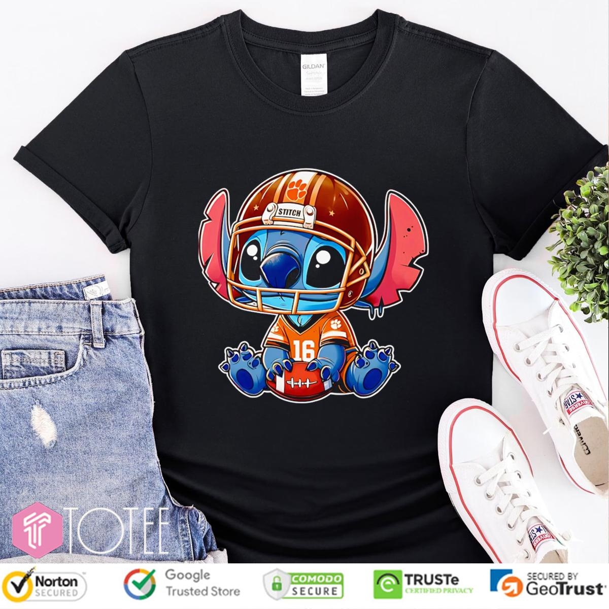 Stitch Clemson Tigers Football T-shirt