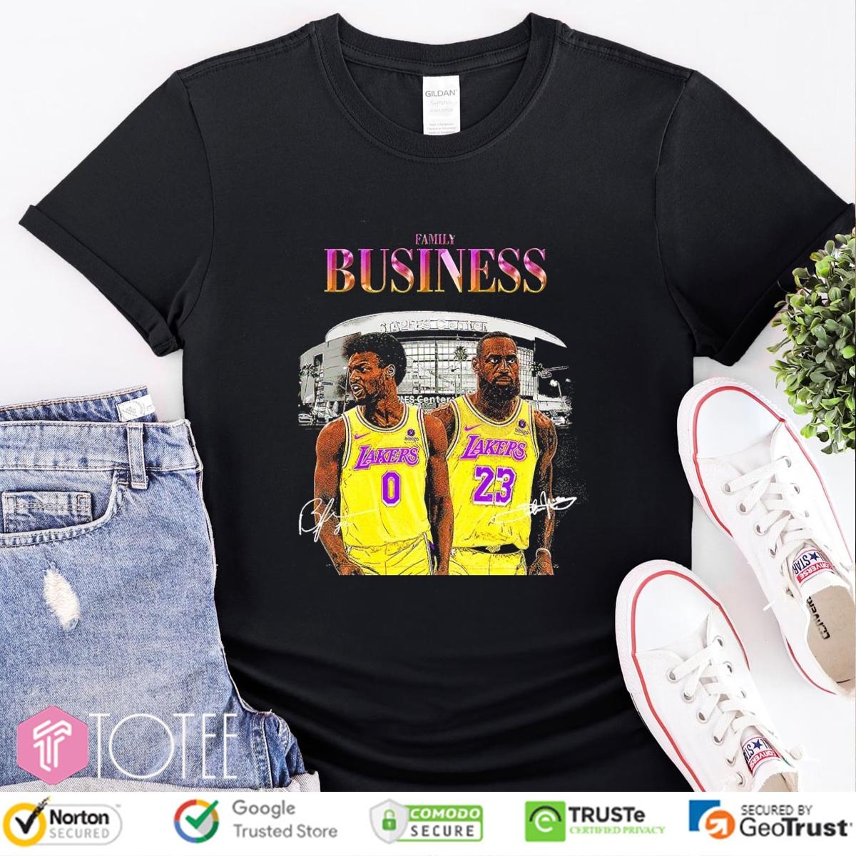 Bronny James Lebron James Family Business Signatures T-shirt