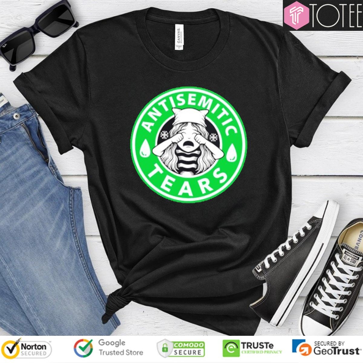Antisemitic Liberal Tears Starbucks Logo T-shirt